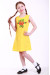 Платье для девочки «Улыбка розы» желтого цвета