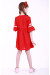 Платье для девочки «Детская фантазия» красного цвета