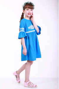 Сукня для дівчинки «Дитяча фантазія» блакитного кольору
