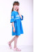 Платье для девочки «Детская фантазия» голубого цвета