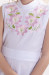 Сукня для дівчинки «Квіткова гармонія» білого кольору з рожевою вишивкою