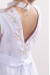 Сукня для дівчинки «Квіткова гармонія» білого кольору з рожевою вишивкою