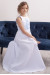 Платье для девочки «Завитки» белого цвета