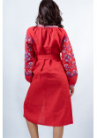 Сукня «Оберіг» червоного кольору