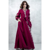 Cherry-colored robe dress 