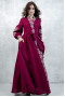 Cherry-colored robe dress 