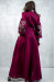 Платье-халат «Марево ночи» вишневого цвета