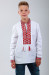 Вышиванка для мальчика «Полонина» с красным  орнаментом
