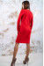 Трикотажное платье «Звездное»  красного цвета