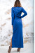 Трикотажное платье «Весеннее» синего цвета