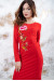 Трикотажна сукня «Весняна» червоного кольору