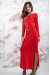 Трикотажна сукня «Весняна» червоного кольору