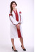Сукня «Думка» з широким червоним орнаментом