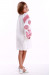 Сукня для дівчинки «Розкіш» біла з рожевим орнаментом