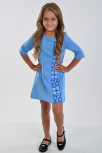 Платье для девочки «Феерия» голубого цвета