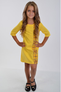 Сукня для дівчинки «Феєрія» жовтого кольору