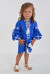 Платье для девочки «Грация» синего цвета