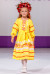 Платье для девочки «Феерия» желтого цвета длинное