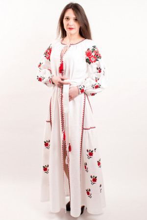 Сукня «Українська традиція» білого кольору