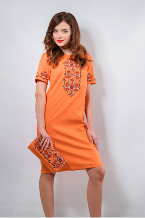 Платье «Элегия» персикового цвета