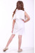 Платье для девочки «Мак полевой» белого цвета