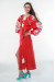 Платье «Бохо» красного цвета
