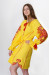 Сукня «Диво-квітка» жовтого кольору, коротка