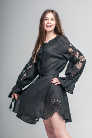 Сукня «Диво-квітка» чорного кольору