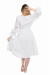 Сукня «Диво-квітка» біла, середньої довжини