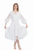 Сукня «Диво-квітка» біла, середньої довжини