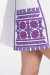 Платье «Цветы Карпат» с фиолетовым орнаментом
