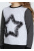 Джемпер «Рок» серого цвета с графит