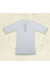 Сорочка для крещения «Кристиан-2» белая с серебристым