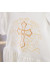 Костюм для хрещення дівчинки «Чарівний янгол» молочного кольору з коротким рукавом 