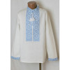 Embroidered shirt for a boy "Oberig" with blue ornament