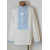 Embroidered shirt for a boy "Oberig" with blue ornament