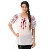 Embroidered shirt "Rosava" with red ornament