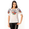 Embroidered shirt "Luxury of Summer" with short sleeves