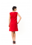 Сукня «Ромашки» червоного кольору