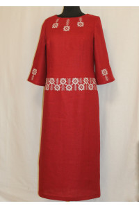Платье «Северное сияние» бордового цвета