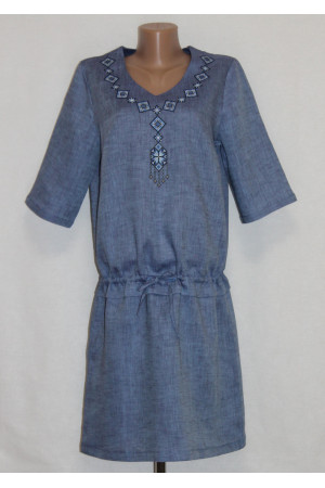 Платье «Гердана» синего цвета