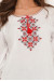 Вишиванка «Любава» білого кольору з червоним орнаментом