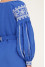 Embroidered dress "Zlagoda" in blue