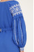 Вышитое платье «Согласие» синего цвета