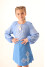 Embroidered shirt for girls "Stozhari" blue
