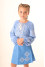 Embroidered shirt for girls "Stozhari" blue