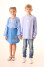 Embroidered shirt for girls "Stozhari" blue