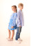 Embroidered shirt for girls "Stozhari" blue