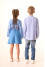Embroidered shirt for girls "Stozhari" blue