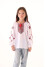 Embroidered shirt for girls "Milky Way" in white